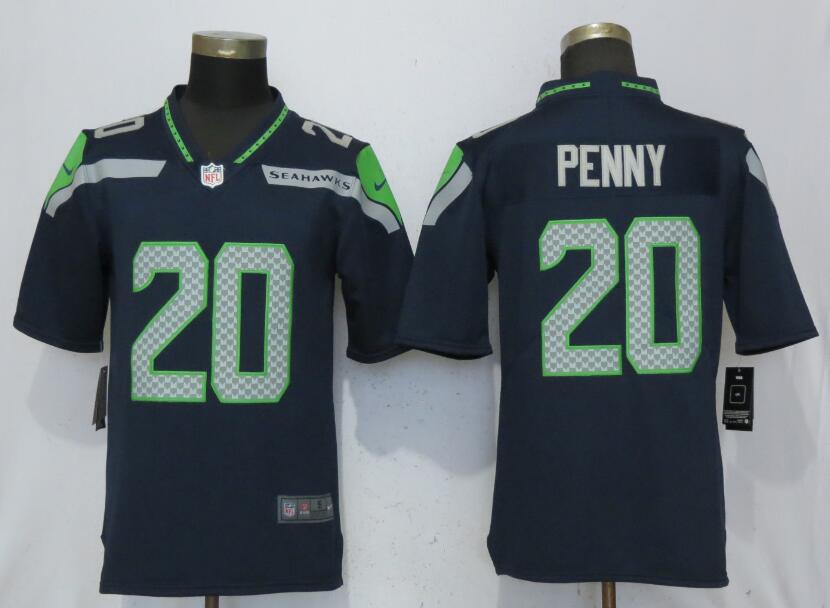 Men Seattle Seahawks #20 Penny Navy Blue 2017 Vapor Untouchable Limited Player Nike NFL Jerseys->women nfl jersey->Women Jersey